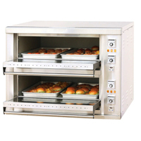 乐创 EO2-4大型面包烤炉 二层四盘电烤箱 蛋糕面包披萨烤箱商用烘炉双层